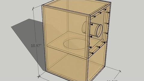 Plan for 8 Inch 4th Order Bandpass Subwoofer Box