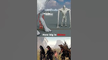 How big is Shimo comparason #godzilla #gaming #react