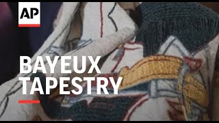 Woman spends over 5 years embroidering copy of Bayeux Tapestry