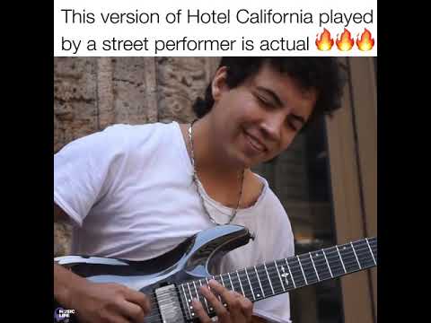 This version of Hotel California played by a street performer is actual 🔥🔥   Facebook