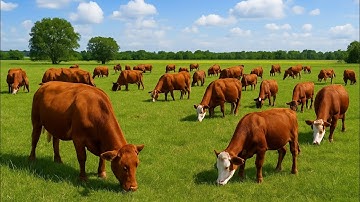 Aktivitas Harian Sapi Lembu Jinak 🐮 | Suara Moo Lucu di Alam Terbuka 🌿