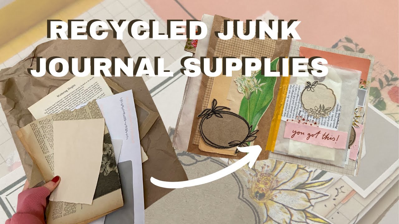 Recycled Junk Journal Supplies  What do I use in my journal? 📚 