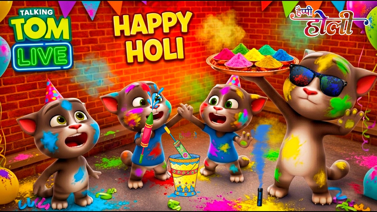 My Talking Tom Game Happy Holi