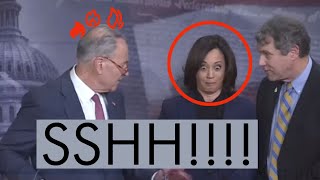 Information Schumer CAUGHT Scolding Kamala Harris! SHHHHH!  Solemn Impeachment Update
