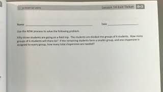 M3L14 Exit Ticket
