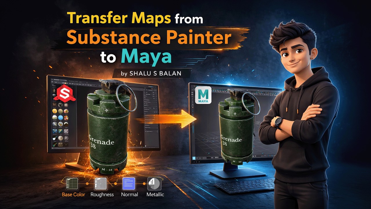 Substance to Maya: The Complete Texture Transfer Workflow