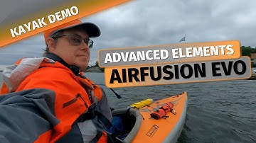 KAYAK DEMO: Airfusion EVO from Advanced Elements - amazing evening paddling in fast inflatable kayak