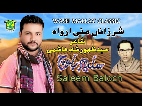 New Balochi Song | SHAR ZANA MANI ARWA MANI SAHE HANOL | SALEEM BALOCH | Hammal Productions