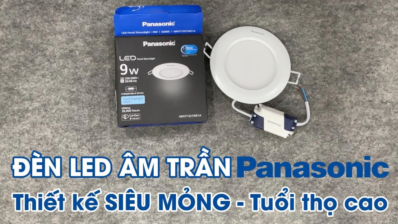 Đèn LED âm trần siêu mỏng Panasonic EZ-P Series 6W / 9W / 12W (loại đơn sắc)