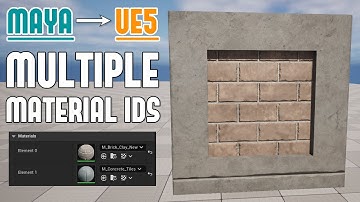 Maya to UE5: How to Have Multiple Materials IDs on One Static Mesh from Maya to UE5