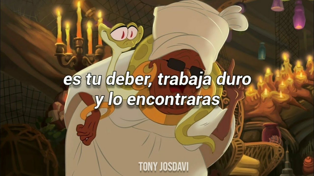 La Princesa y el Sapo | Trabaja duro (Letra) - YouTube