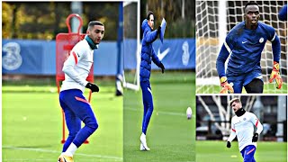 Chelsea training session Chelsea VS Rennes | Champions league