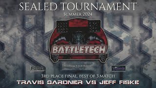 BattleTech TCG | Sealed Tournament 3rd Place Final - Gardner vs Fisk @RenegadeHPG