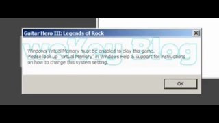 HOW TO FIX PROBLEM CARA MENGATASI PERBAIKI VIRTUAL MEMORY DI IN GUITAR HERO III - LEGEND OF ROCK screenshot 2