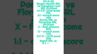 Simulated Reality League Soccer predictions May 20
