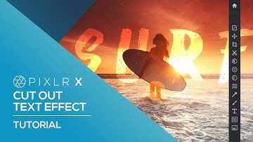 How to create Cutout Text Effect | Pixlr X
