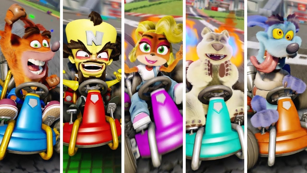 Crash Team Racing Nitro Fueled All Winning Animations YouTube