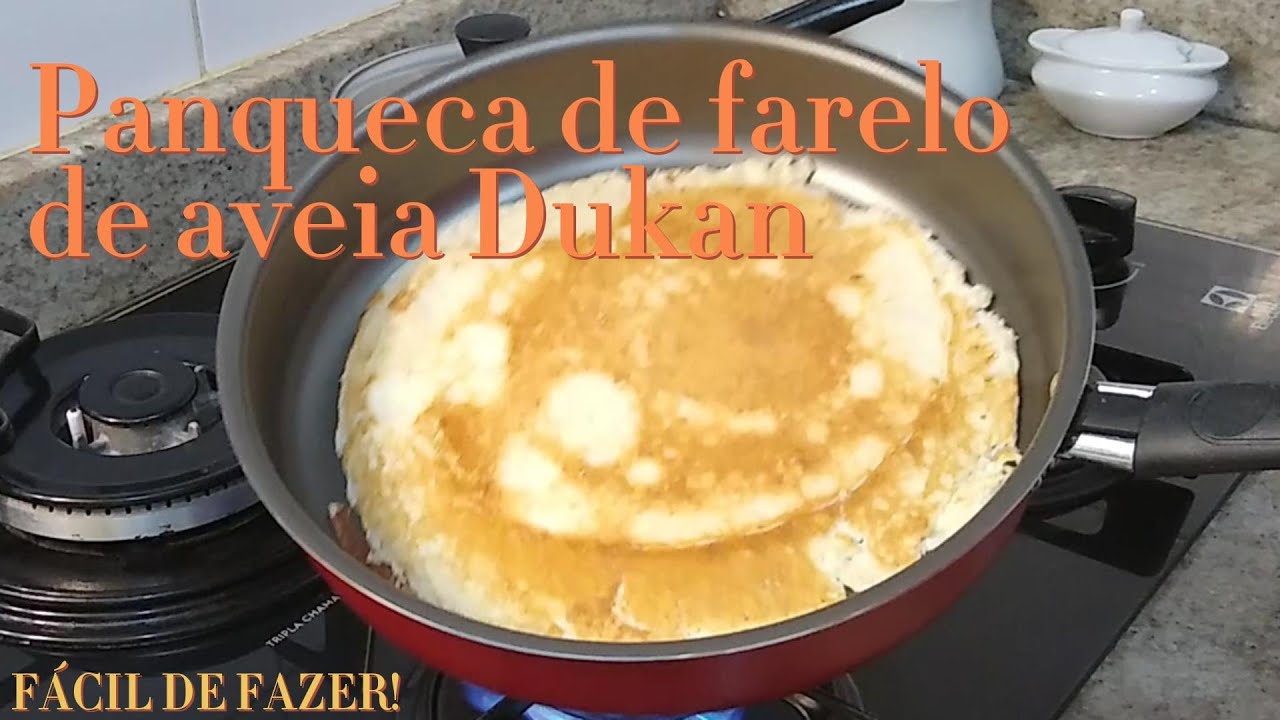 Panqueca de farelo de aveia Dukan