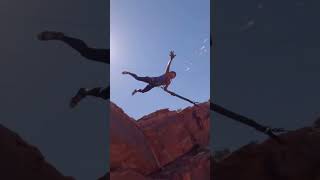 I jumped off a 500 foot cliff in Moab this weekend.