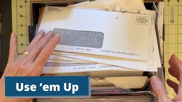 Triple-Pocket Belly Band Page Design from Window Envelopes #junkjournalpageideas