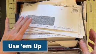 Use Up Window Envelopes with this Triple-Pocket Belly Band Page Idea