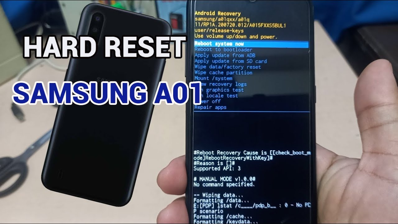 Hard Reset Samsung Galaxy A01 - YouTube