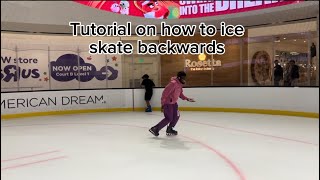 Epic tutorial on how to ice skate backwards