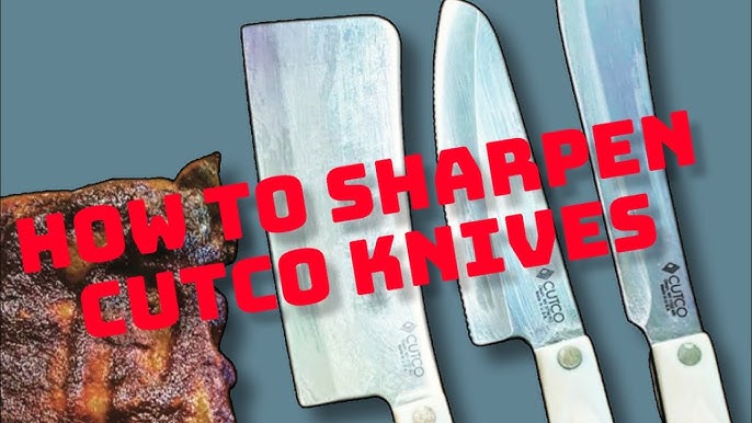 How to SHARPEN CUTCO KNIVES yourself using Cutco sharpener 