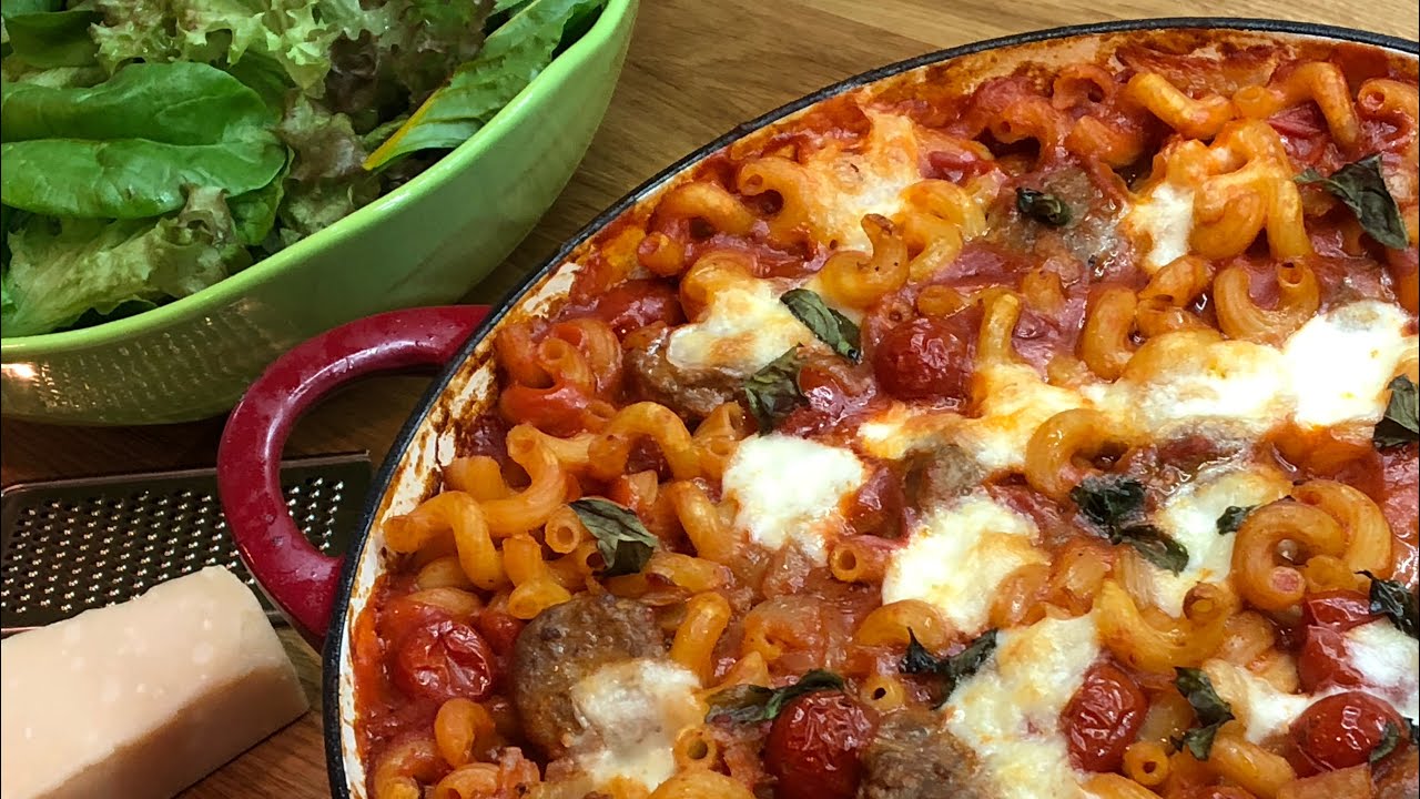 Meatball & Mozzarella Pasta Bake (Cook with M&S) YouTube