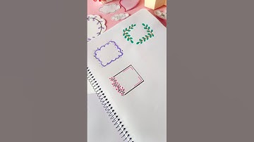 ♡ PAPER NOTES DOODLE || Draw Frame doodles for your planner || Bullet journal #art #shehnilakhan