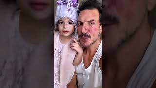 إبنة باسل خياط تشوه وجه والدها بالمكياج والأخير يعلق!