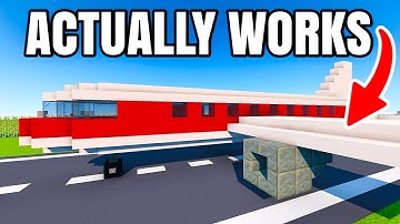 HOW TO MAKE A WORKING AIRPORT in Minecraft