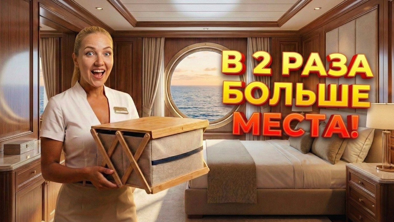 ТЕСНАЯ КАЮТА? 7 Лайфхаков, чтобы Удвоить Пространство (Дешевле $50)