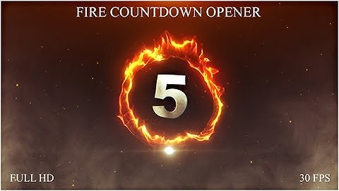 Fire Countdown Opener | After Effects template