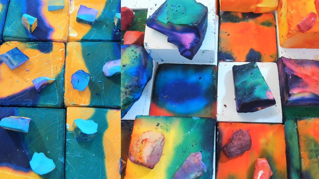 Mass Dyed Gym Chalk Crunch Celebration - Satisfying Edit Pt 3 - YouTube