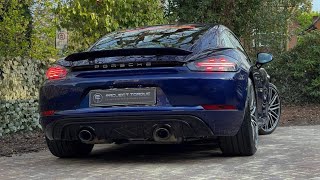 2022 Porsche Cayman 4.0 GTS in Gentian Blue | Rare Manual!