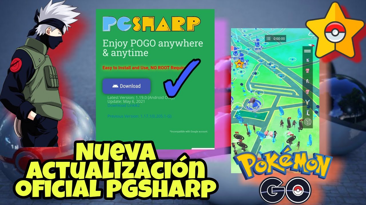 🚨YA ES OFICIAL🚨Nueva Actualización PGSharp joystick 2021 Pokémon Go ...