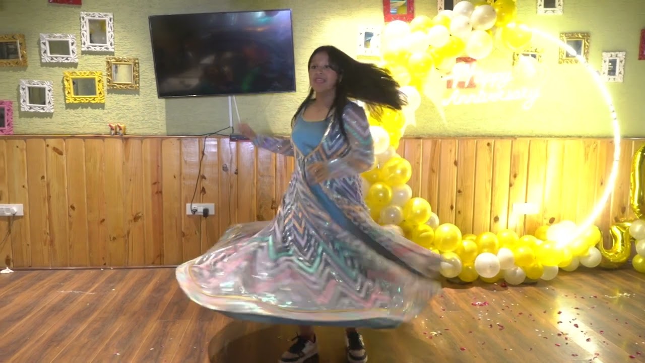 Sister's dance perfromance on grandparents 50th anniversary function ll uttarakhand family