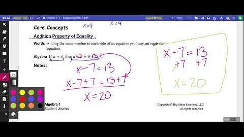 1.1 Solving Simple Equations Video