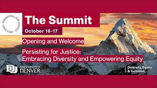 Persisting for Justice: Embracing Diversity and Empowering Equity | University of Denver