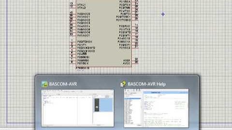menulis di lcd 16*2 dengan bascom avr dan proteus mudah