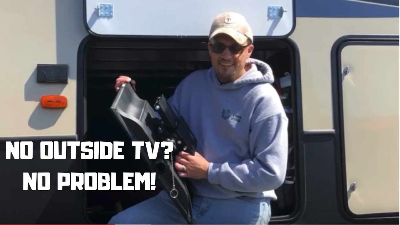 RV Outdoor TV installationMORryde Extending Swivel Wall Mount YouTube