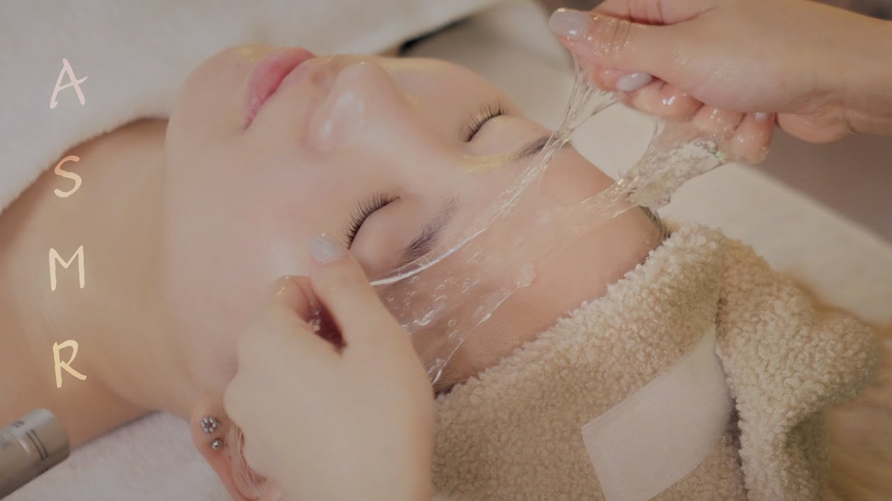 ASMR SKIN CARE AESTHETIC SOUNDS (WITHE SOY)SkinCare MASSAGE ASMR[Suna asmr]