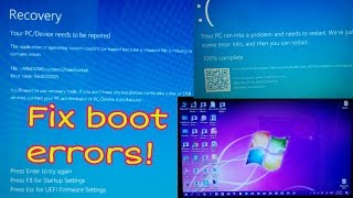 Repair Windows boot errors!