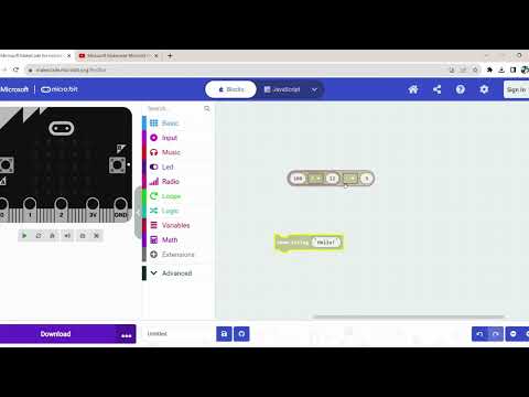 Microsoft MakeCode Micro:bit Project 14: 'Subtraction and Division' Created by Trishanth Kumar