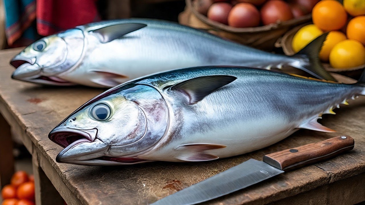 Everyday of My Life ❗🔥 Exploring Sorong Fish Market live broadcast of yellowfin tuna cutting