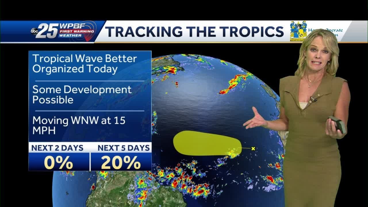 Two tropical systems in Atlantic Ocean - YouTube