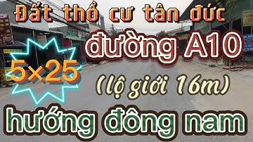 ( đã bán)bán đất thổ cư đường A10 | khu dân cư tân đức thuộc | ấp bình tiền 1 | đức hòa hạ | đức hòa