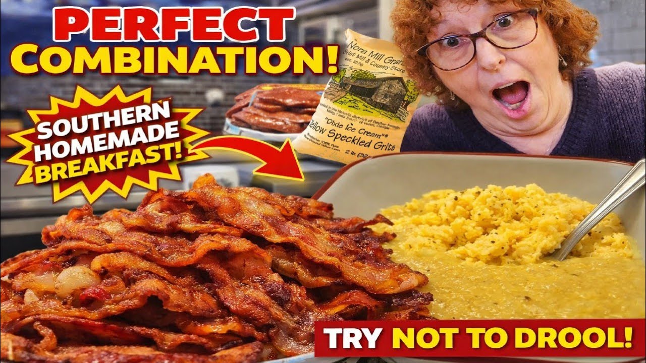 Cooking The BEST Southern Breakfast: Detwiler's Corn Smoked Bacon & Norma Mills Grits