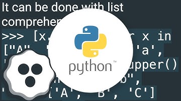 Convert a list with strings all to lowercase or uppercase